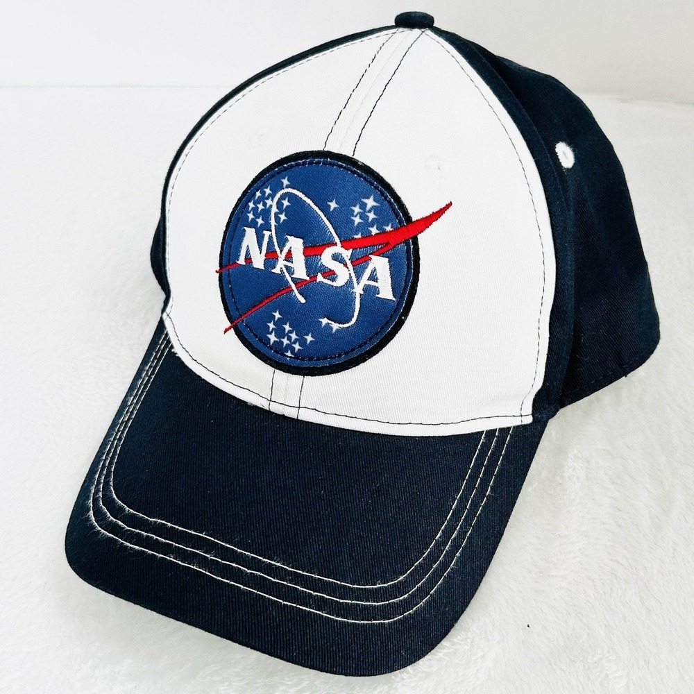 NASA Logo Patch Space Hat Cap Adjustable Strapback Blue Outdoors Casual Workwear